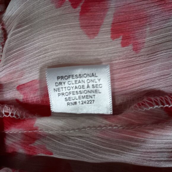 Misa Los Angeles Marion Skirt Short Floral Ruffles Pink Ivory Womens Small - Picture 6 of 6